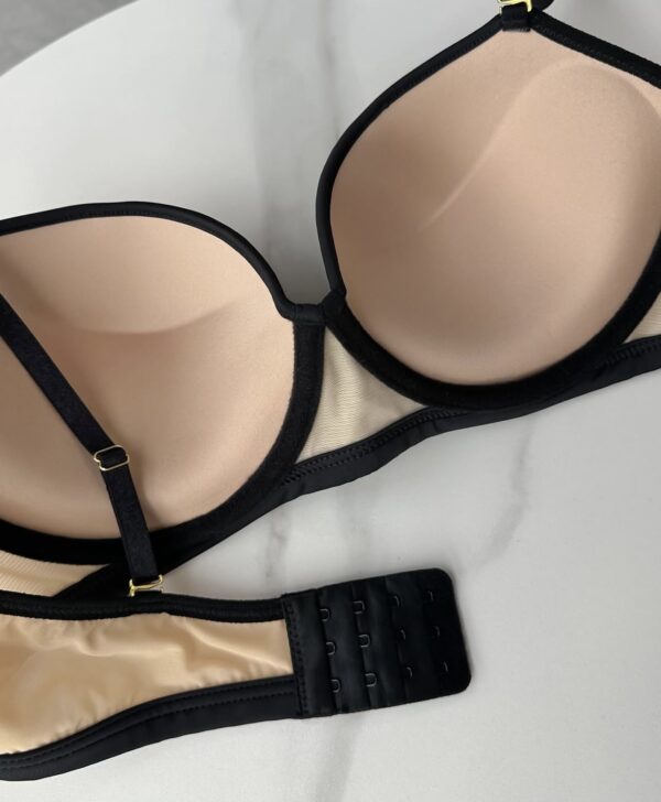 juoda/nude seksuali liemenėlė su push up - Image 7