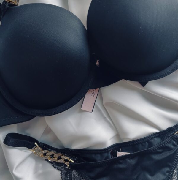 Victoria's Secret lygi juoda liemenėlė su push up - Image 5