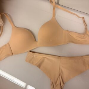 kūno spalvos, komfortiškas, lazerinis apatinių komplektas